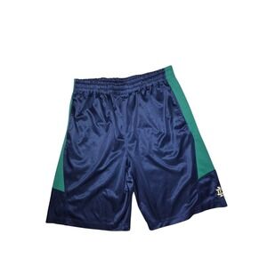 Notre Dame Basketball Shorts Blue & Green 11" Inseam High Rise Men's Proedge